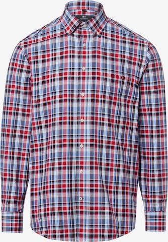 Coupe regular Chemise Nils Sundström en rouge : devant