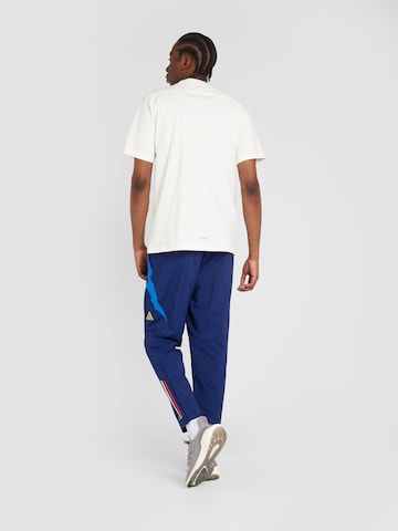 ADIDAS PERFORMANCE Regular Workout Pants 'Italy Tiro 24' in Blue