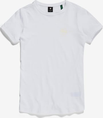 T-shirt G-Star RAW en blanc : devant