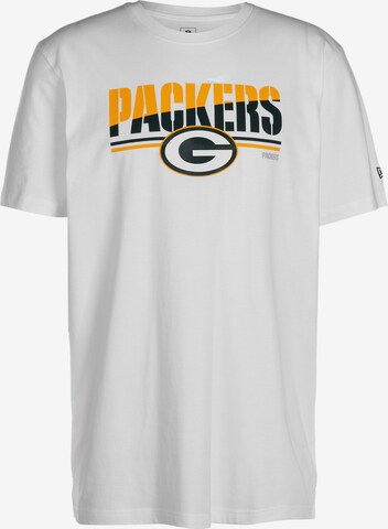 NEW ERA Shirt 'Green Bay Packers 3rd Down' in Wit: voorkant