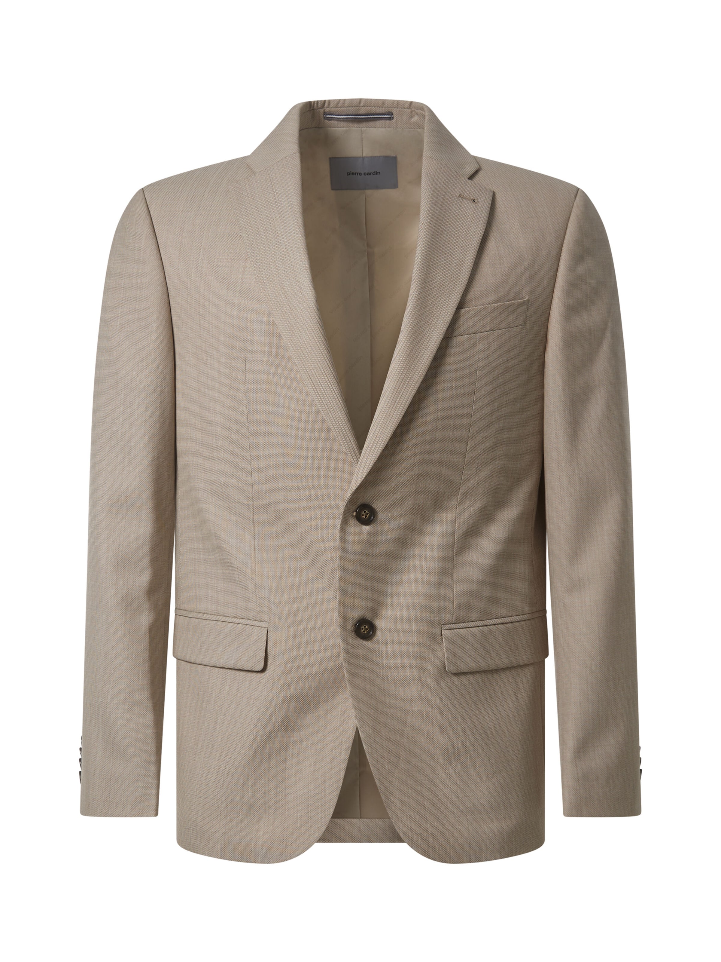 PIERRE CARDIN Regular fit Business-colbert 'Grant' in Beige: voorkant