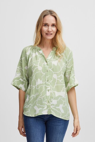 Camicia da donna 'Kay' di Fransa in verde: frontale