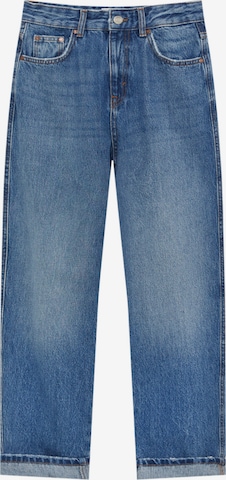 Pull&Bear Regular Jeans in Blauw: voorkant