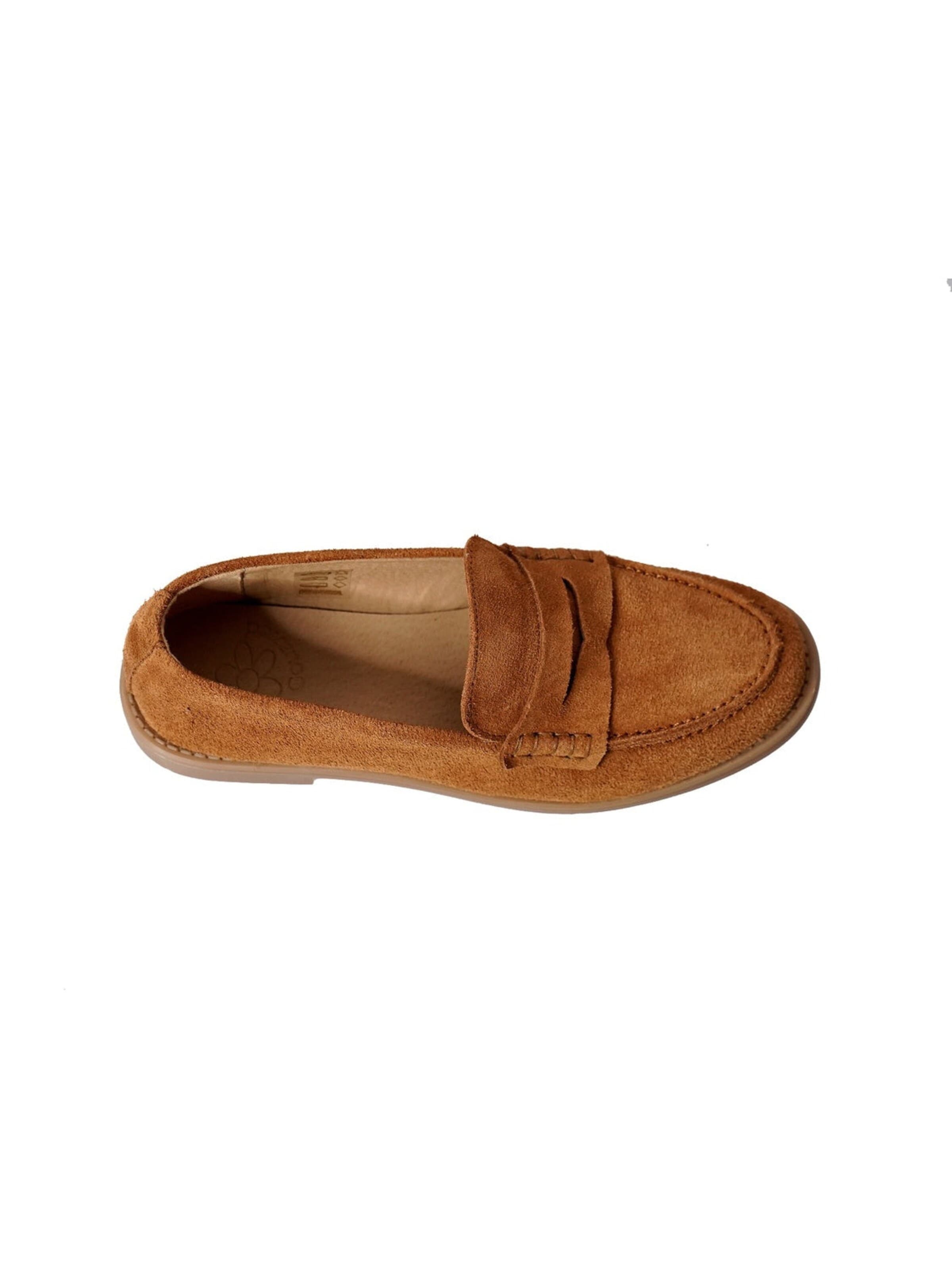 Yoxeone Moccasin 'Sunflower Shoes' in Brown