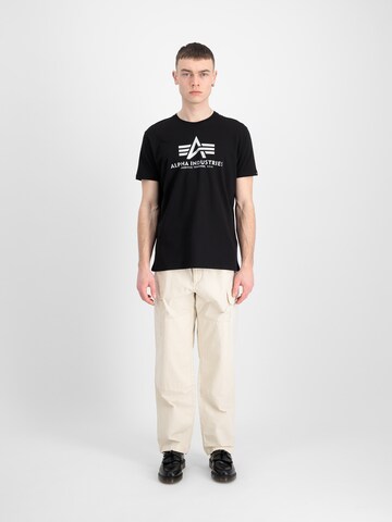 T-Shirt 'Carbon' ALPHA INDUSTRIES en noir