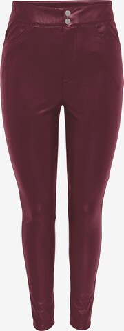 Only Petite Slim fit Pants 'JESSIE' in Red: front