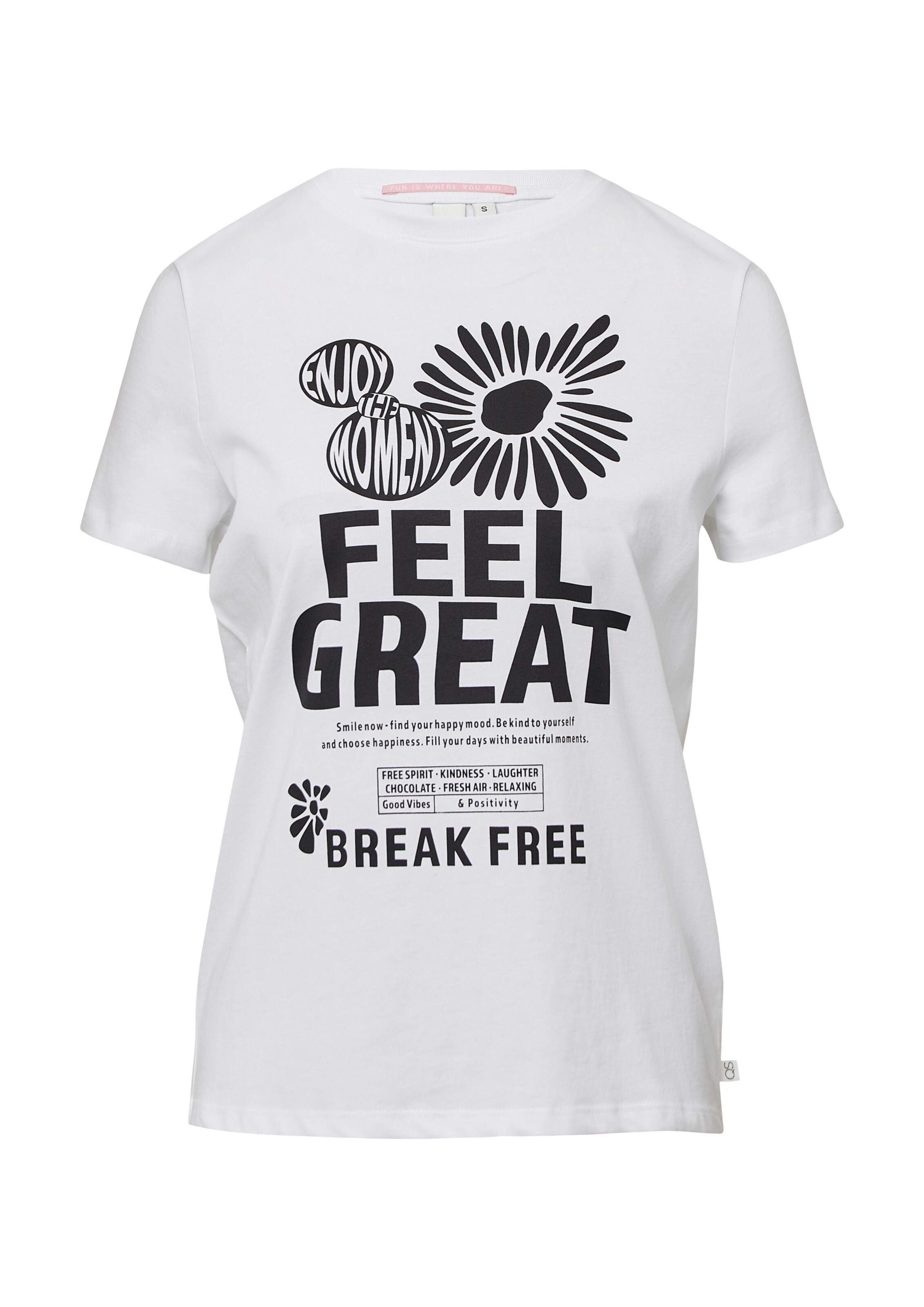 QS Shirt in Wit: voorkant