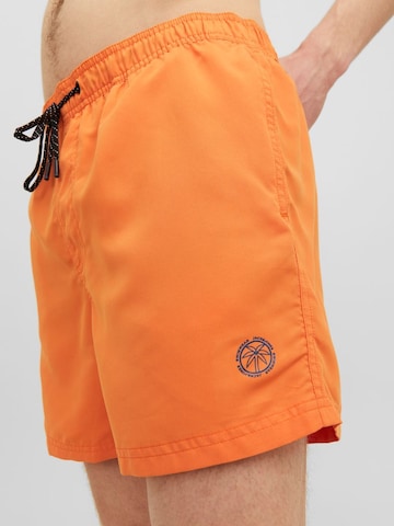 JACK & JONES Board Shorts 'Fiji' in Orange