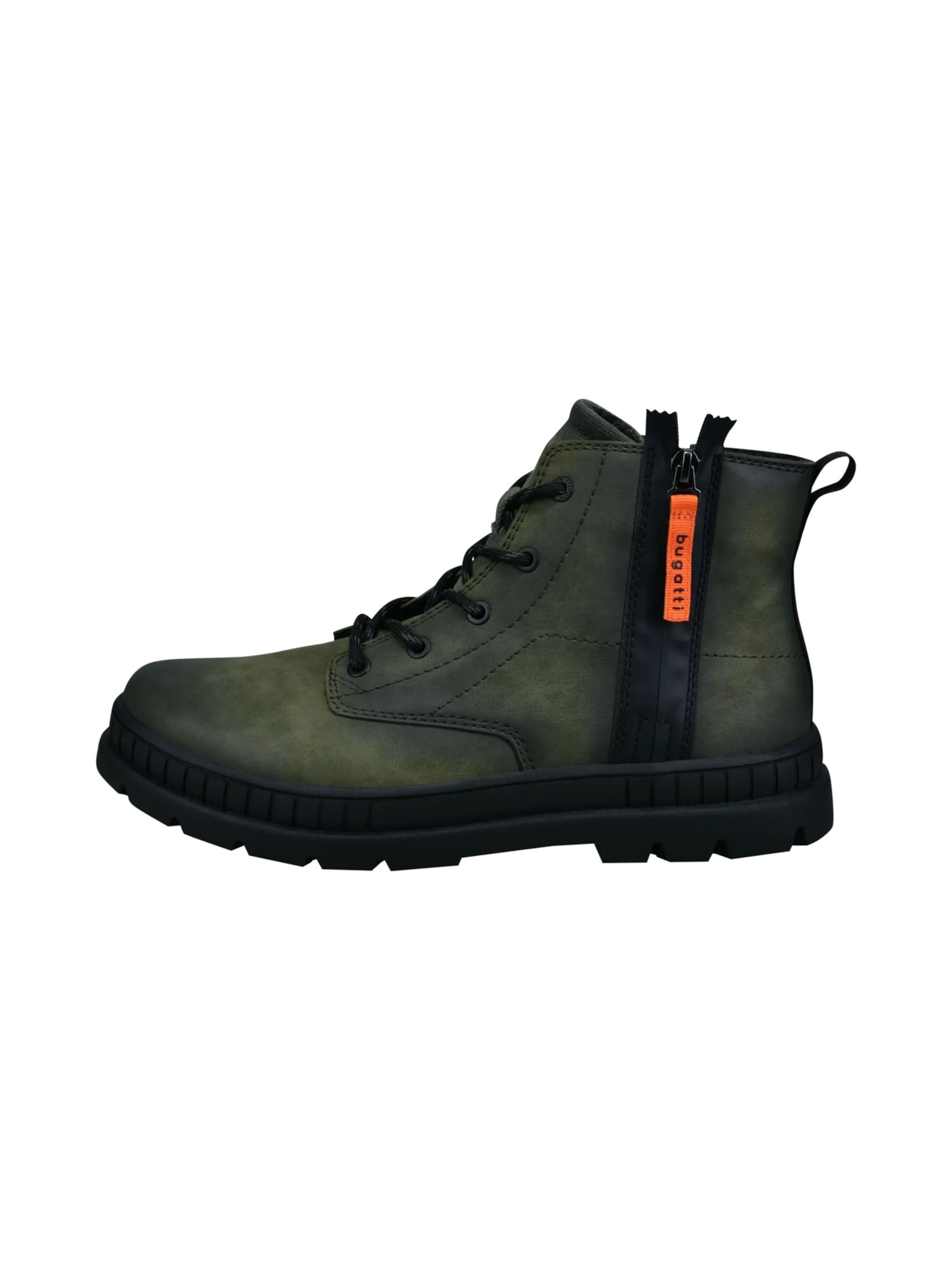 bugatti - Botas con cordones 'Pallario' en verde: frente