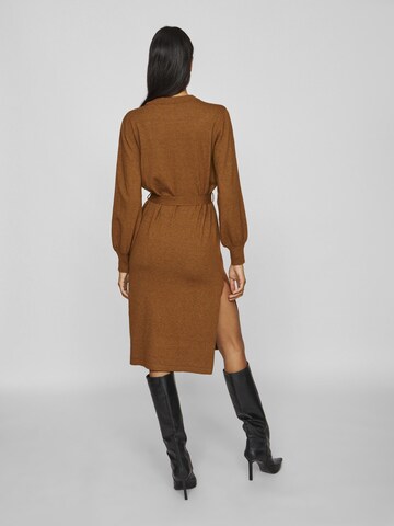 VILA Knit dress in Brown