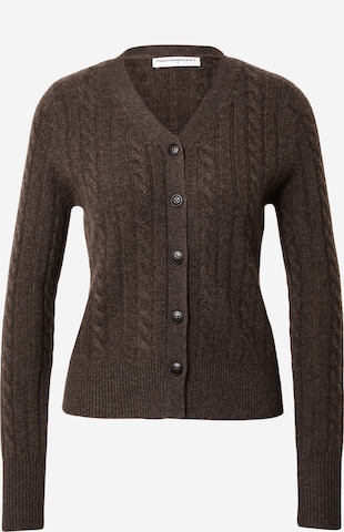 Pure Cashmere NYC Knit Cardigan in Brown: front