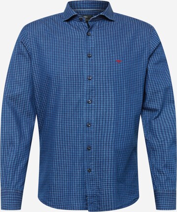 Coupe regular Chemise FYNCH-HATTON en bleu : devant