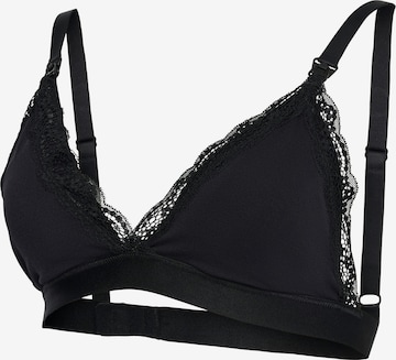 MAMALICIOUS Kolmio Rintaliivi 'MLREECE' värissä musta: etupuoli