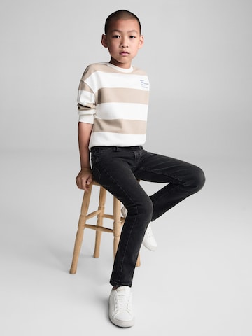 MANGO KIDS Slimfit Džíny – černá: přední strana