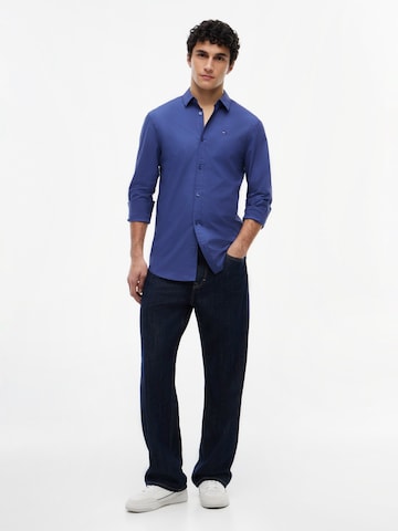 Coupe slim Chemise Tommy Jeans en bleu