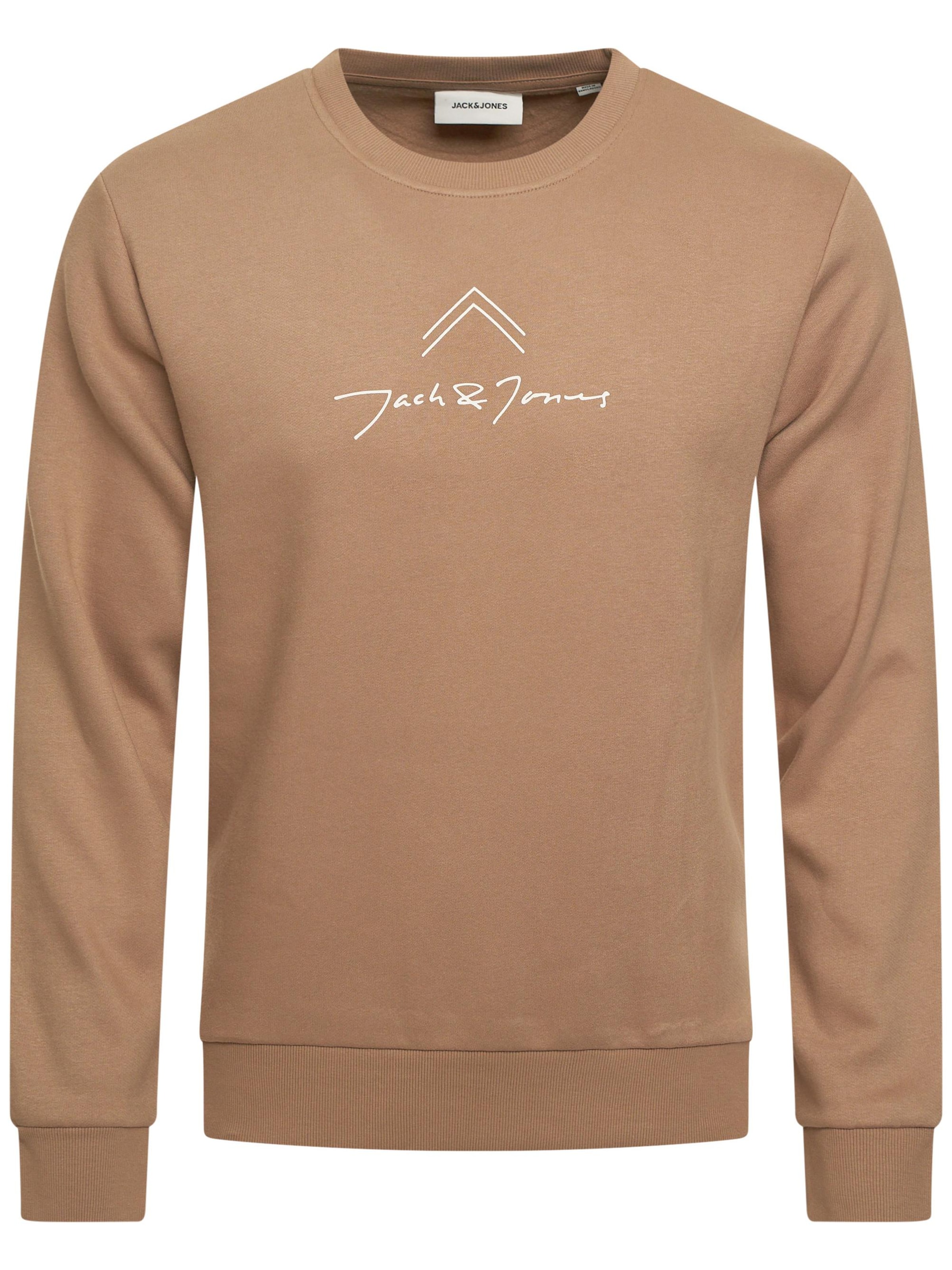 JACK JONES Sweatshirt 'JCOLABO' in Beige