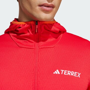 Veste en polaire fonctionnelle 'Terrex Xperior' ADIDAS TERREX en rouge