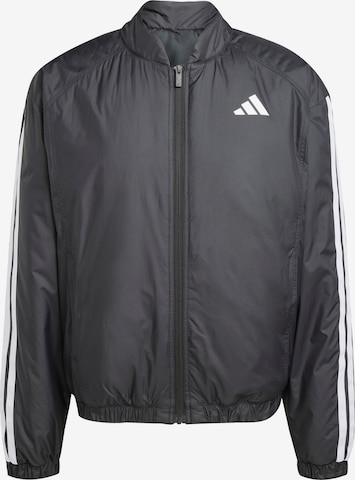 juoda ADIDAS SPORTSWEAR Sportinė striukė 'Essentials': priekis