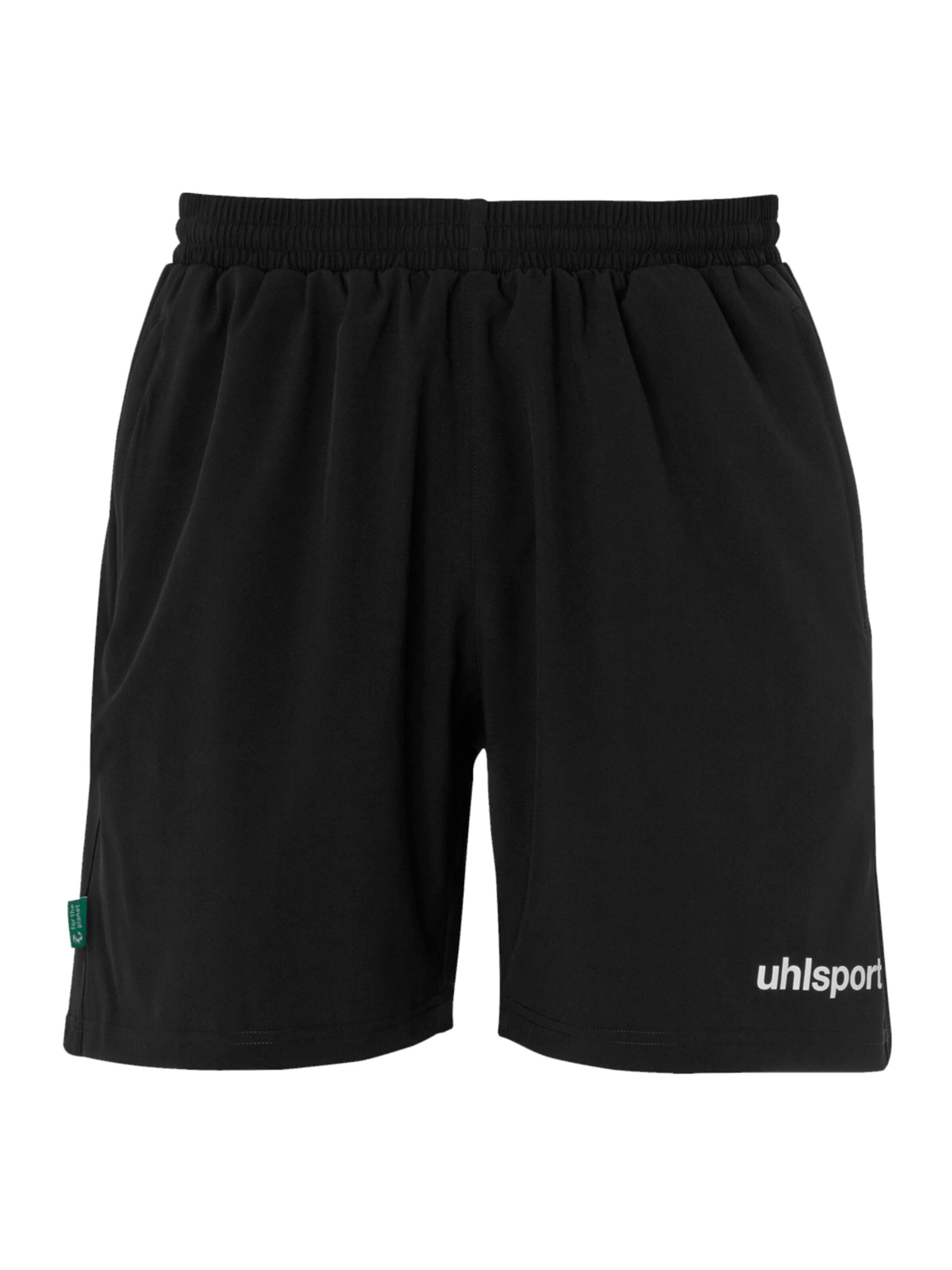 UHLSPORT Regular Workout Pants 'Essential Evo' in Black: front