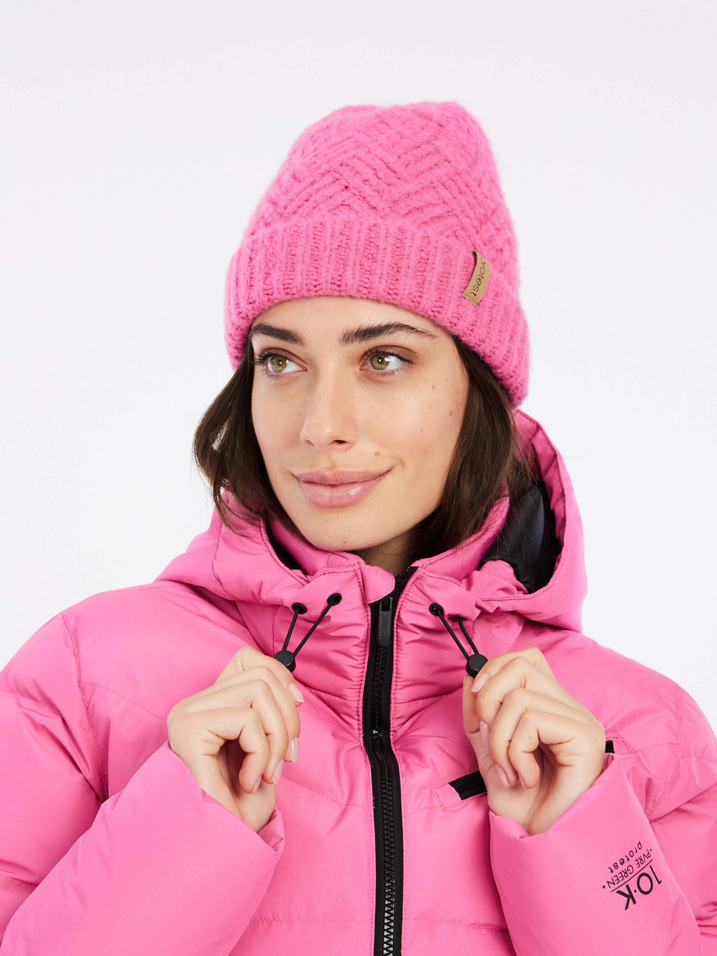 PROTEST Athletic Jacket 'PRTLUCID' in Pink