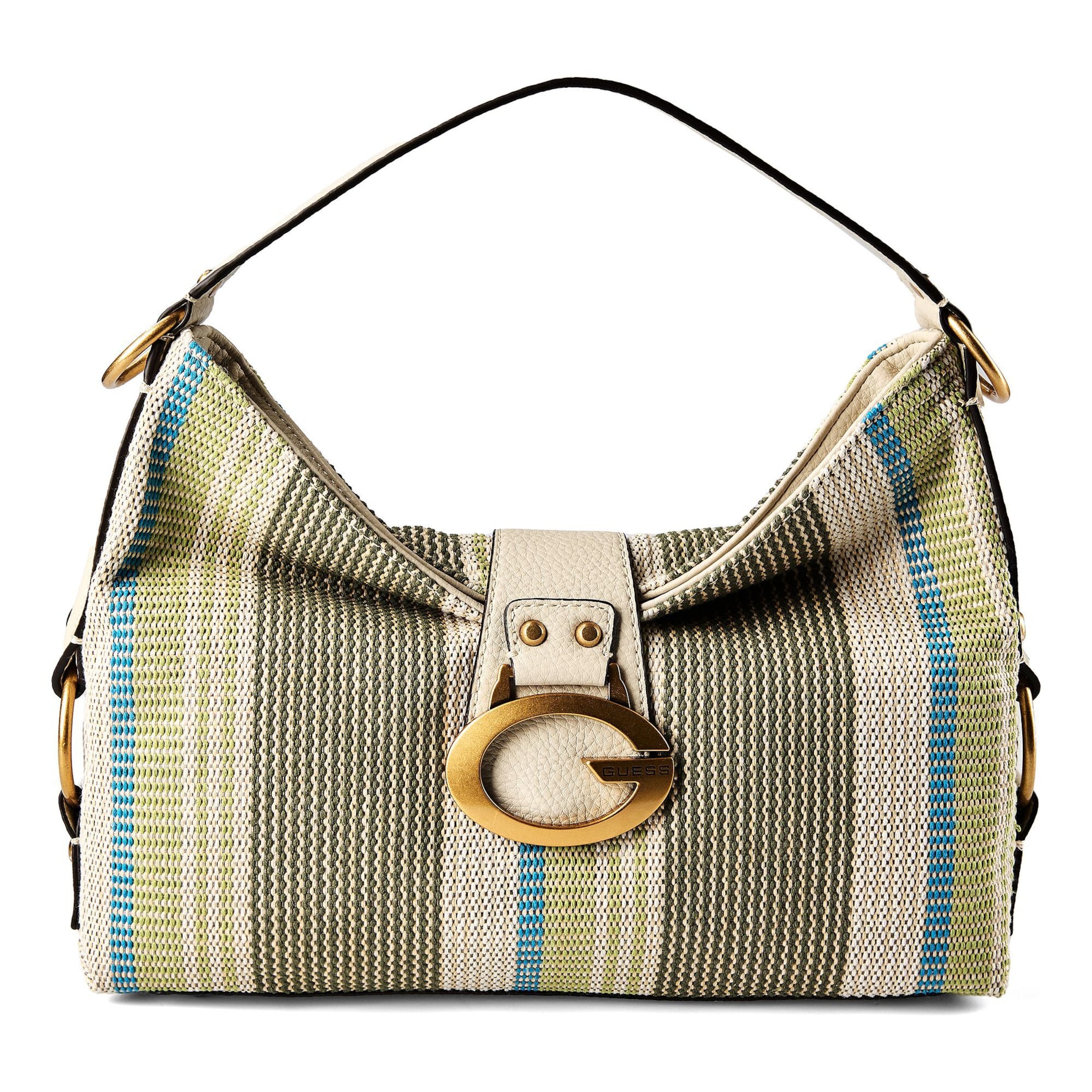 Borsa a spalla 'Camden' di GUESS in verde: frontale