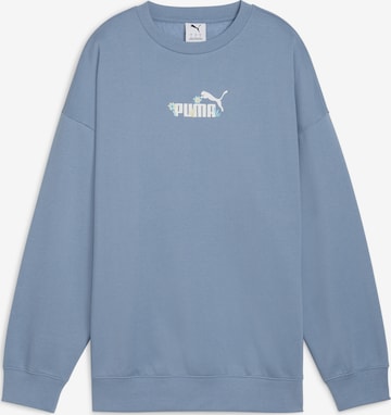 Sweat-shirt 'Essentials Nature 2.0' PUMA en bleu : devant