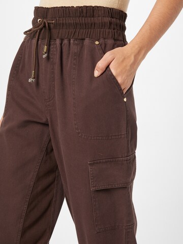 River Island Tapered Cargo Jeans in Brown