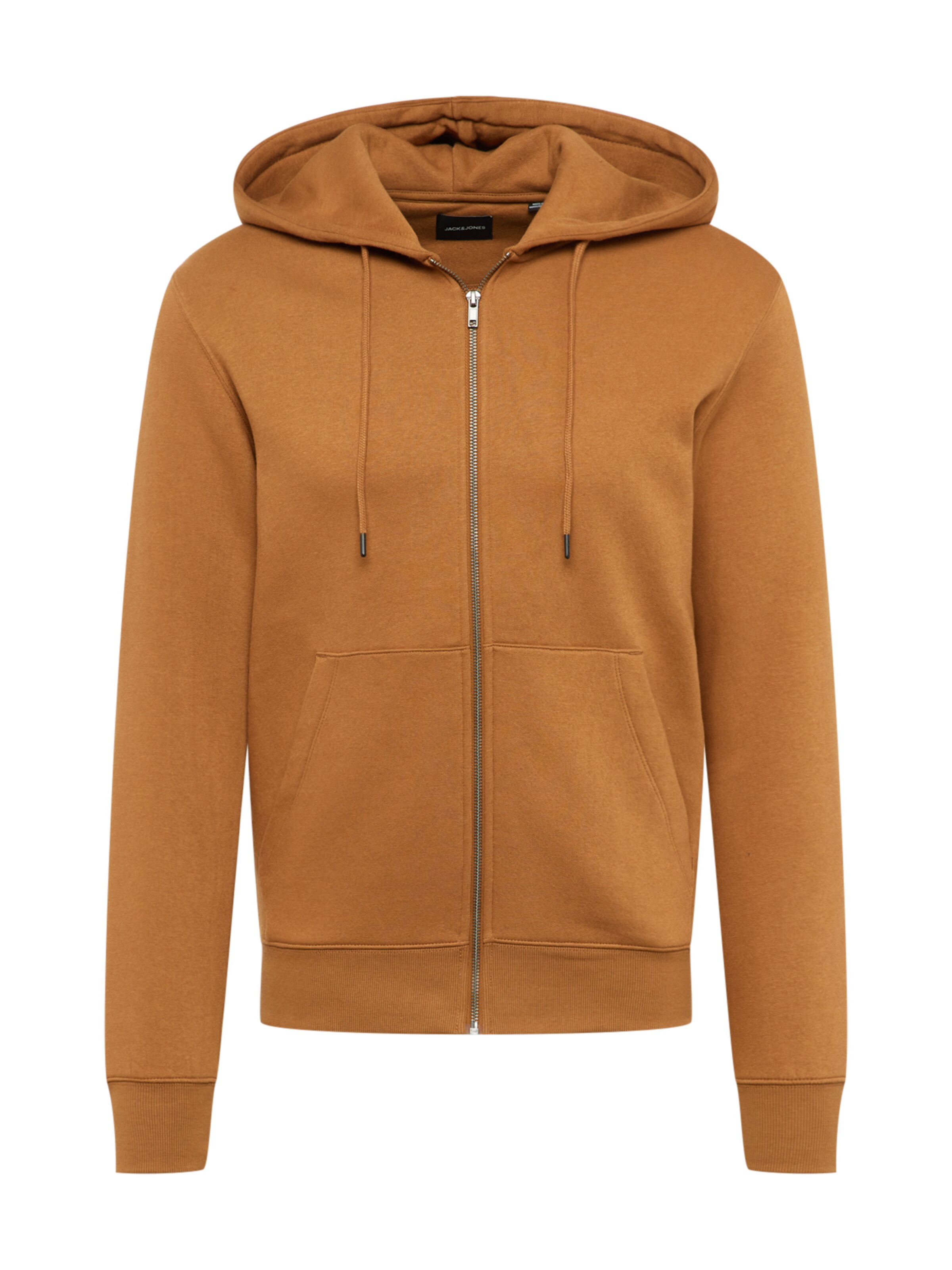 Giacca di felpa 'JJEStar' di JACK & JONES in marrone: frontale