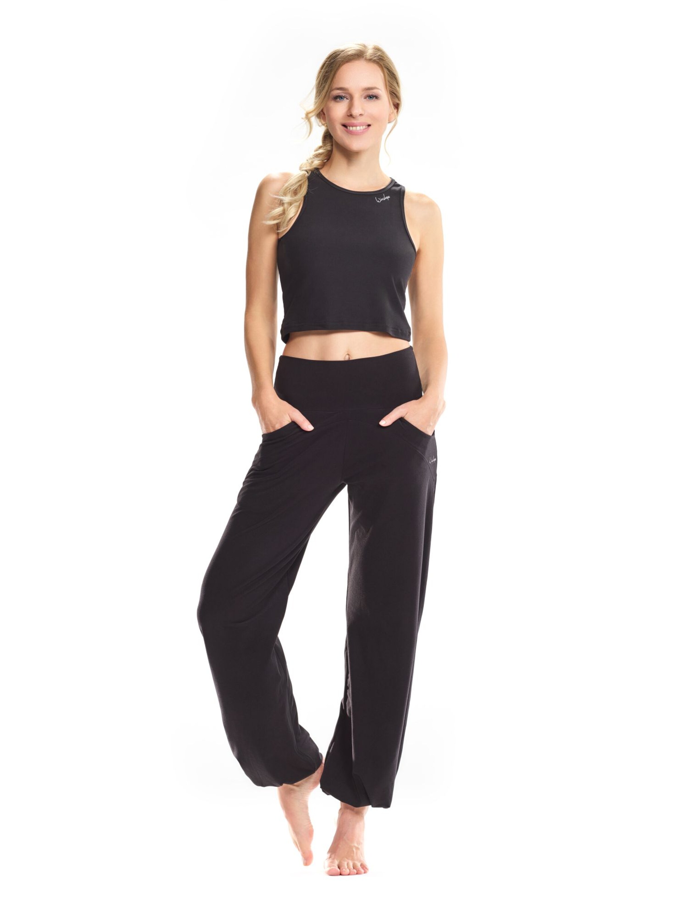 Winshape regular Παντελόνι φόρμας ' CUL102LC ' σε μαύρο