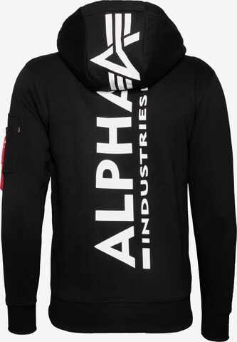 Giacca di felpa di ALPHA INDUSTRIES in nero