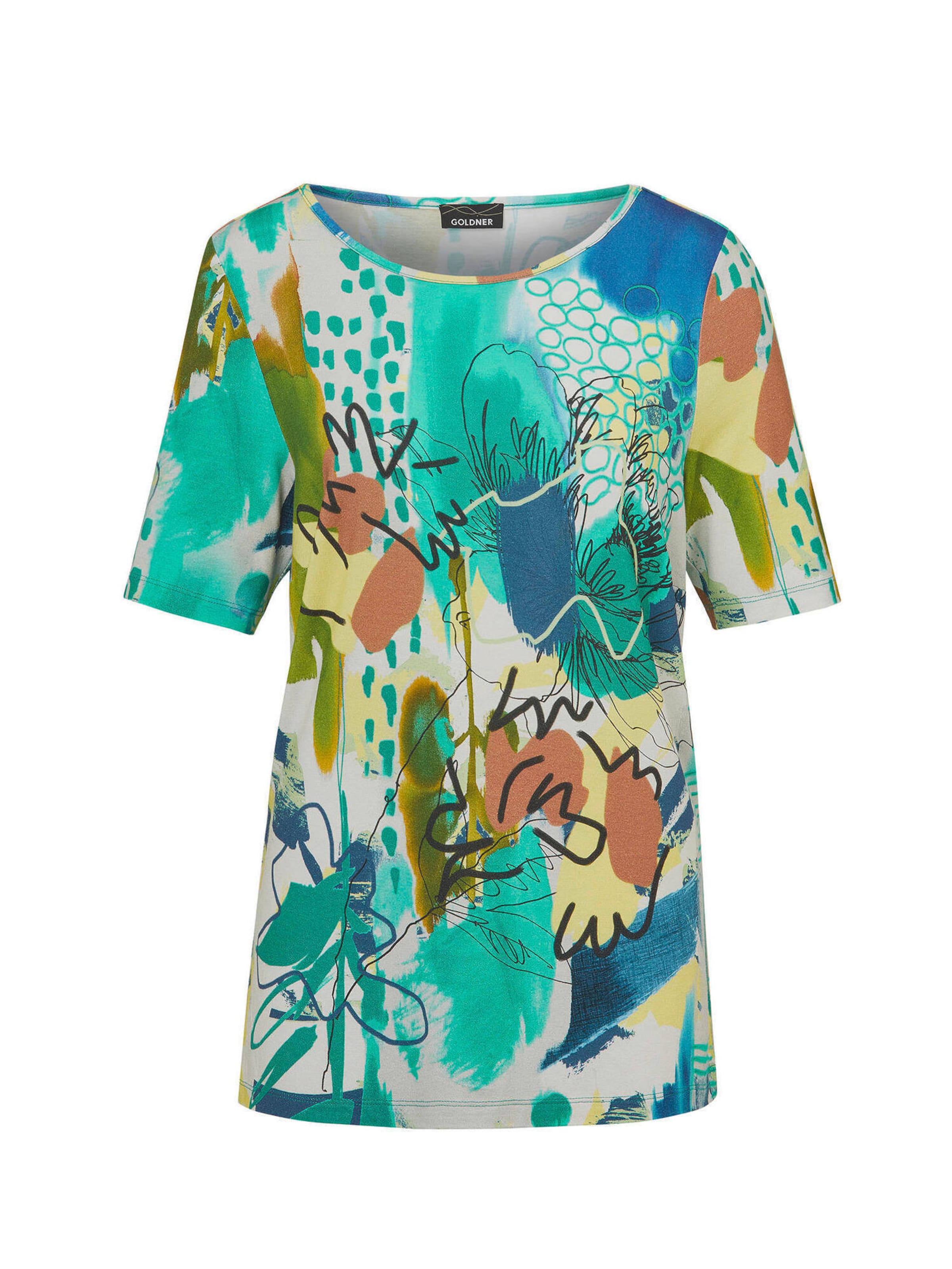 Goldner Shirt in de kleur Gemengde kleuren, Productweergave