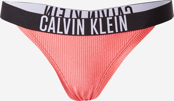 Regular Bas de bikini 'Intense Power' Calvin Klein Swimwear en orange : devant