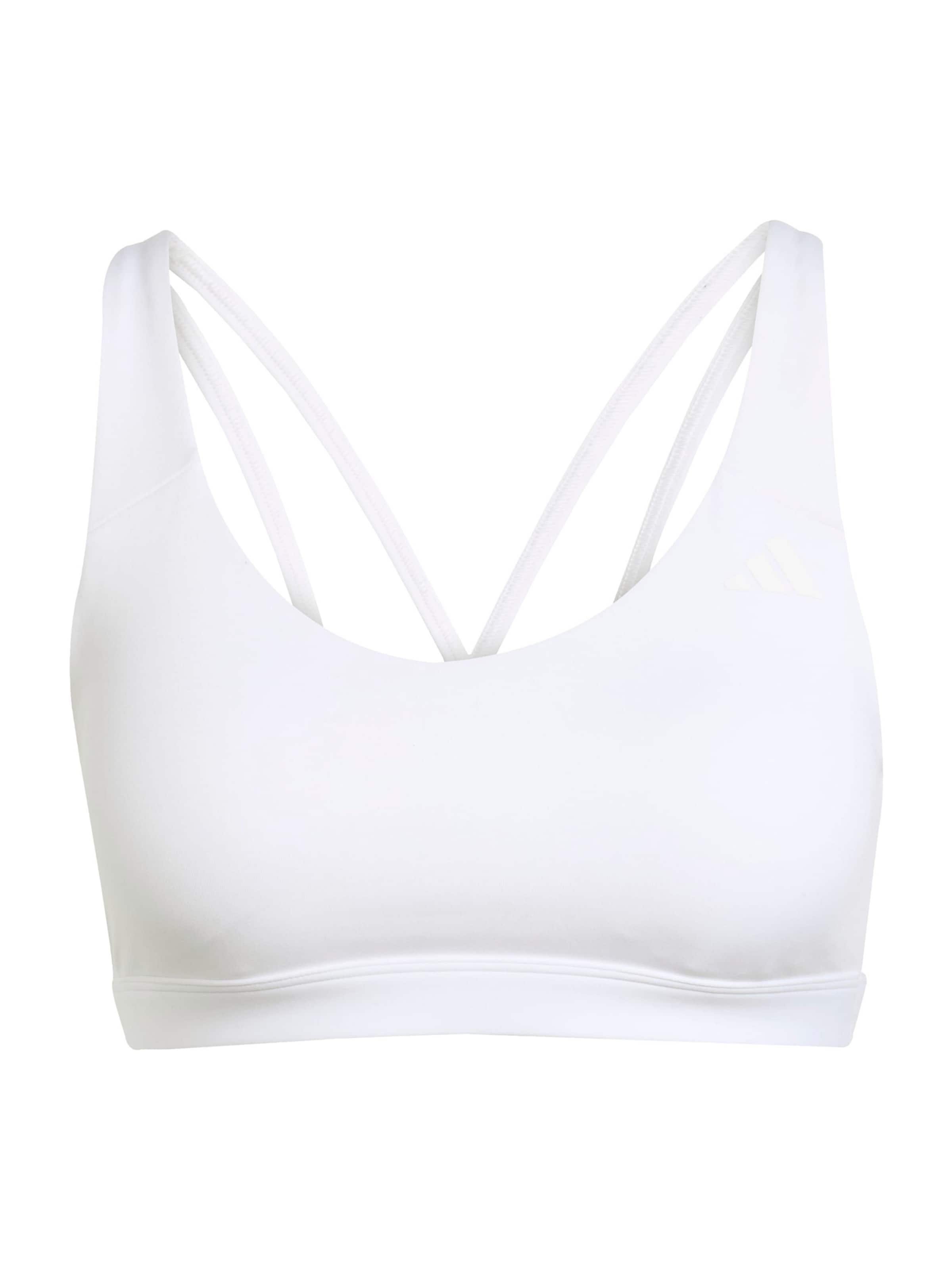 Sutien sport 'ALL ME ESS' de la ADIDAS PERFORMANCE pe alb: față