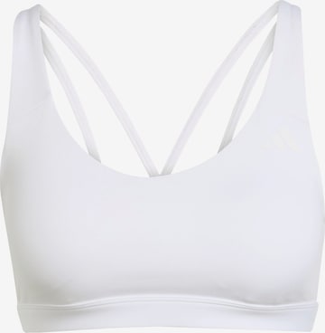 Soutien-gorge de sport 'ALL ME ESS' ADIDAS PERFORMANCE en blanc : devant