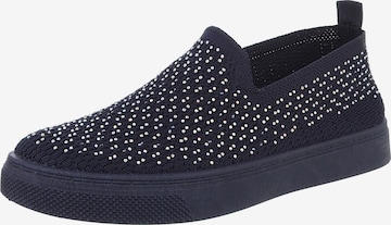 Ital-Design Slip-Ons in Blue: front
