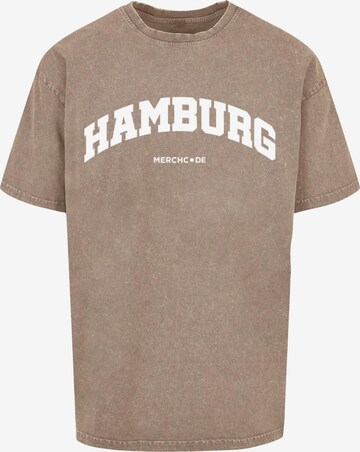 Maglietta 'Hamburg' di Merchcode in marrone: frontale