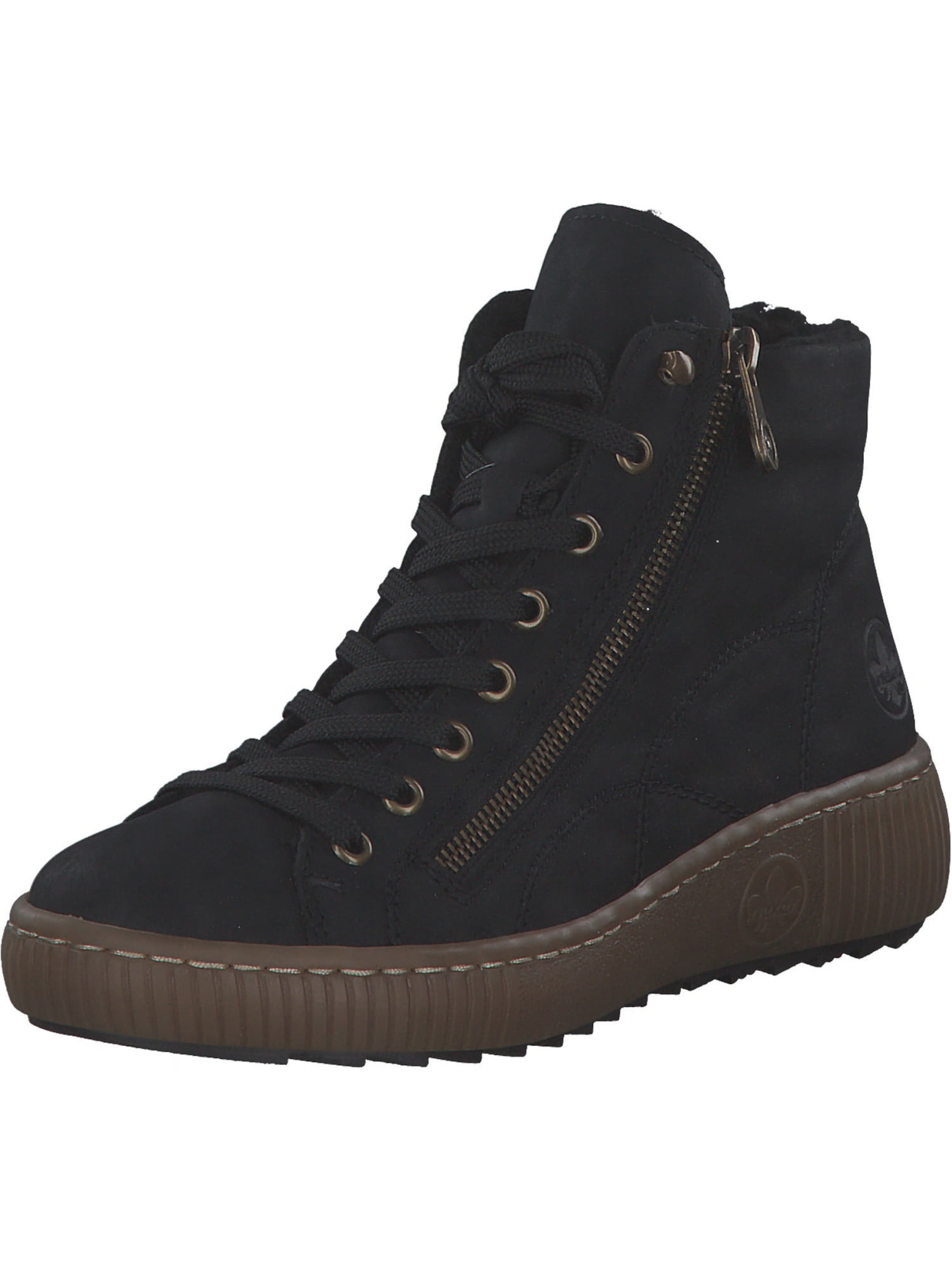 Rieker Schnürstiefelette in Schwarz: Vorderseite