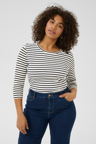 KAFFE CURVE Shirt 'Lia' in Beige: front
