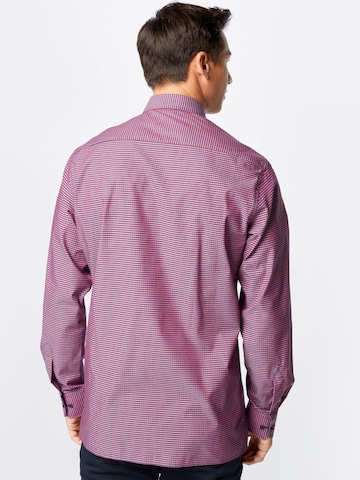 ETERNA Regular fit Button Up Shirt in Red