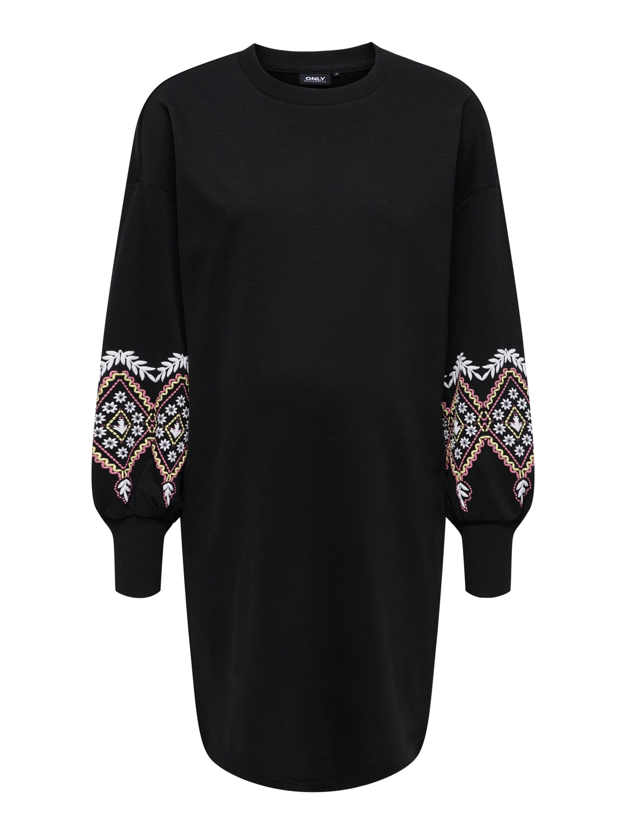 Only Maternity Vestido 'OLMBrooke' en amarillo claro / rosa claro / negro / blanco, Vista del producto