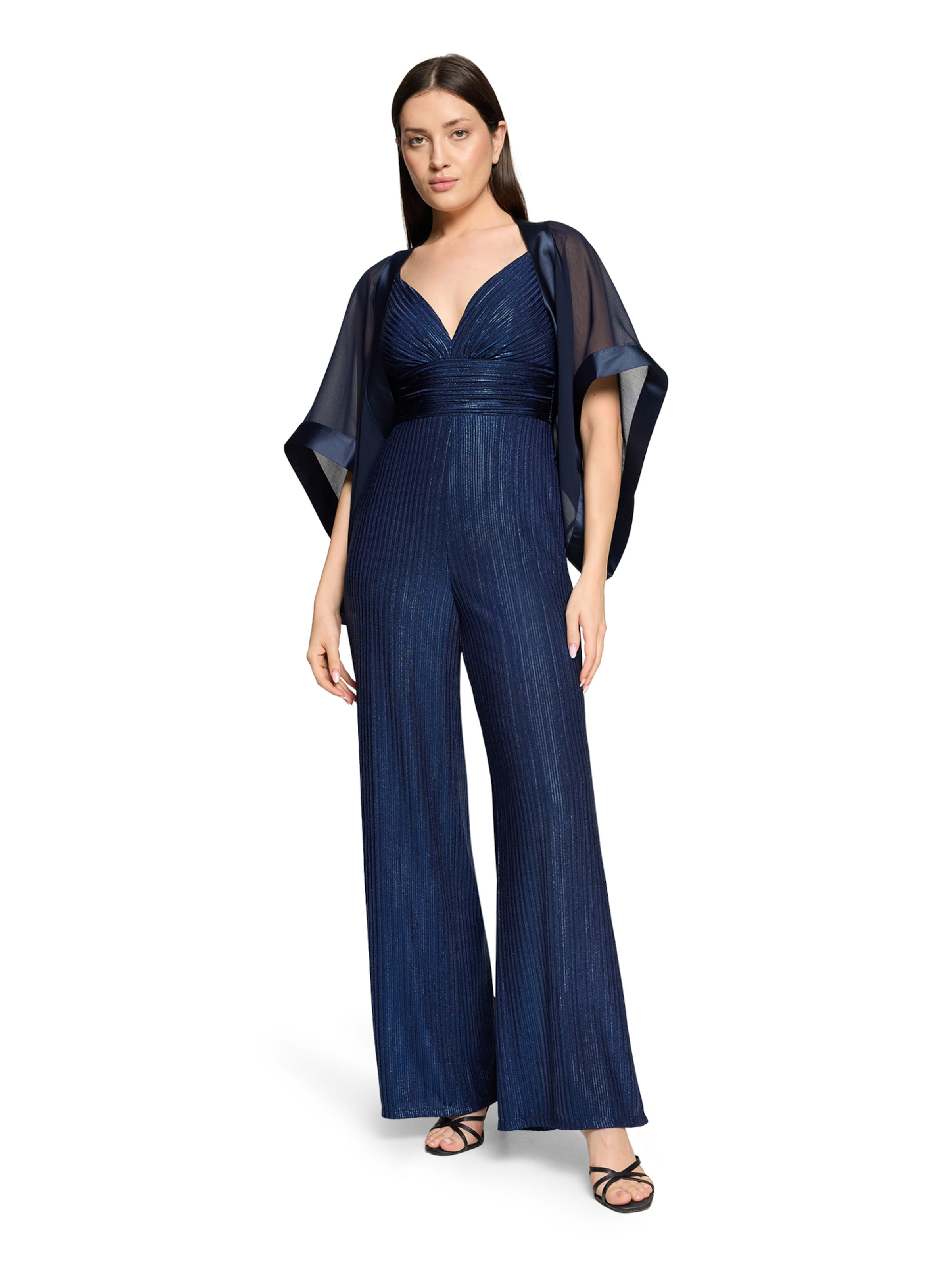 Vera Mont Chiffonstola mit 3/4 Arm in Blau