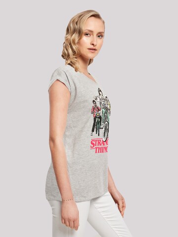 F4NT4STIC Shirt 'Stranger Things Retro Bikers Netflix TV Series' in Grey