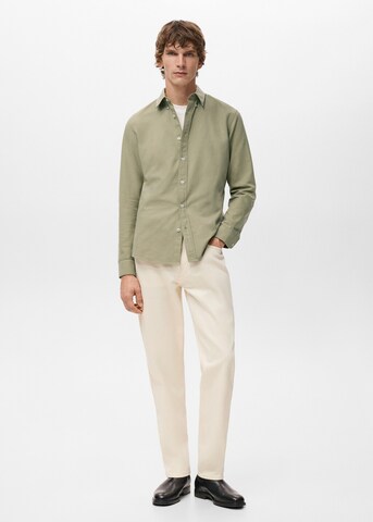 MANGO MAN Regular Fit Hemd in Grün