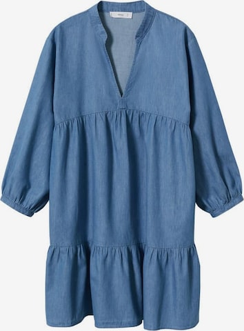 MANGO Shirt Dress 'Carmen' in Blue: front