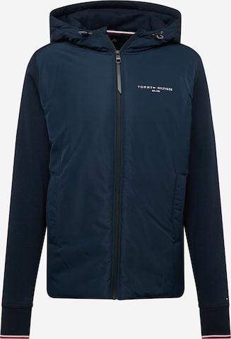 TOMMY HILFIGER Sweatvest in Blauw: voorkant