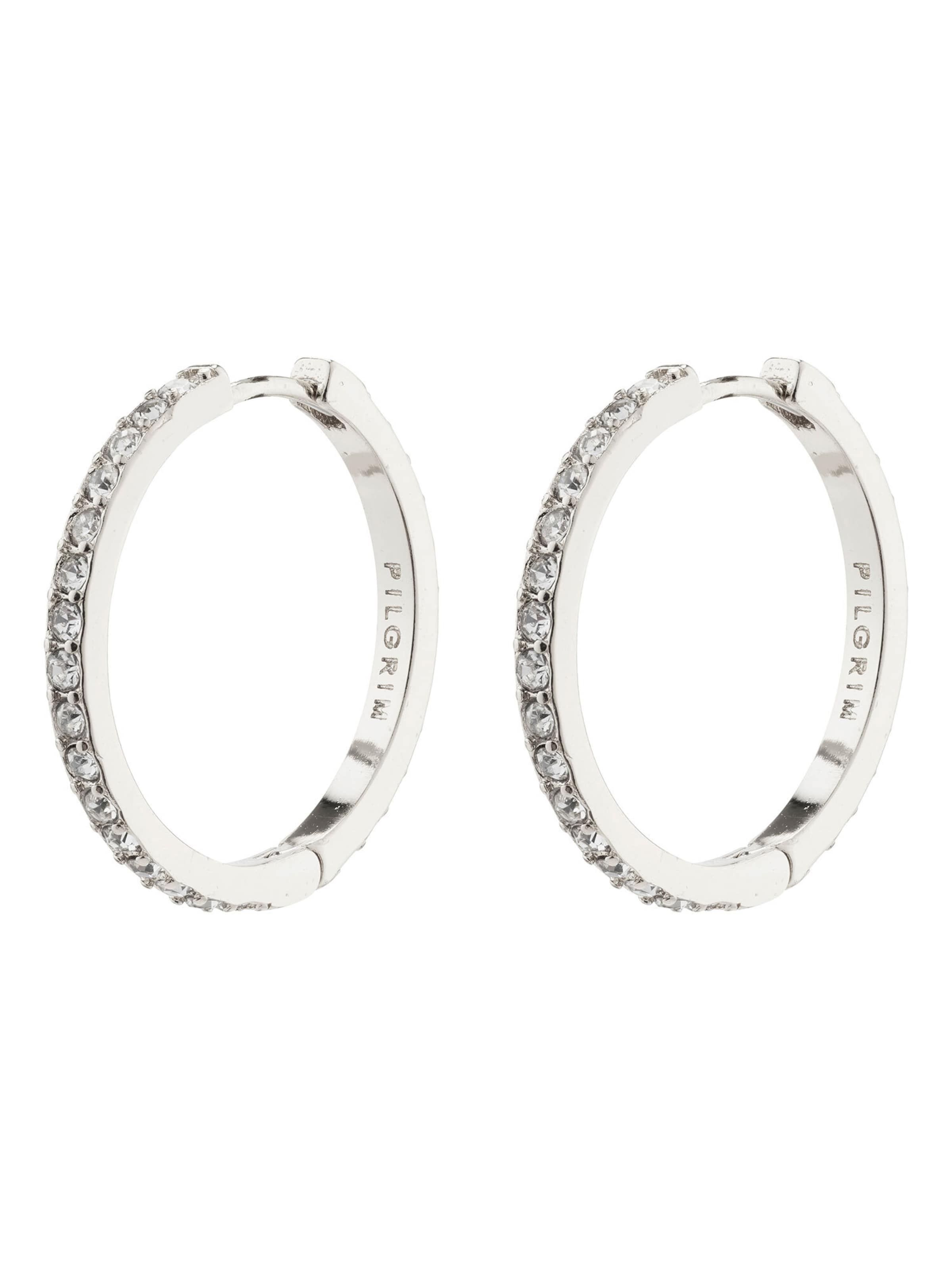 Pilgrim Øreringe 'Ebna' i sølv: forside