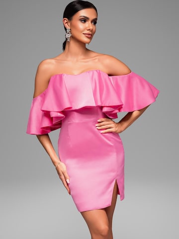 Ombre Abendkleid‌‌‌‌‌‌‌‌ in Pink: Vorderseite