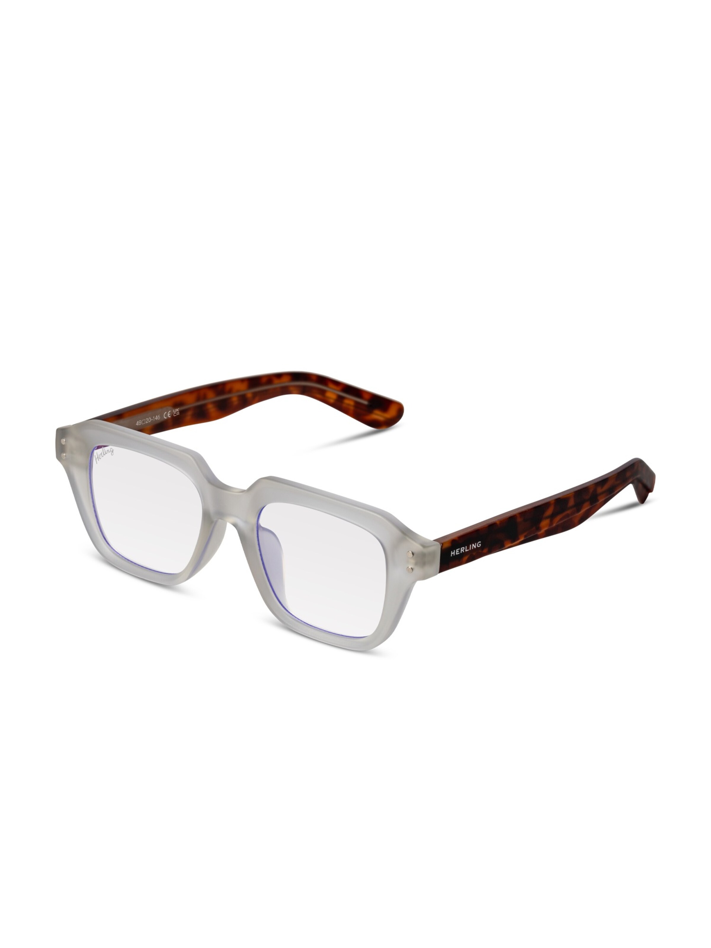 Herling Glasses 'Jensen Blue Light' in Brown: front