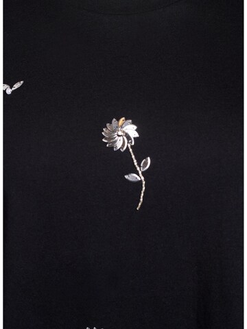 Zizzi T-Shirt 'Sadie' in Schwarz