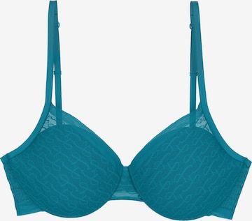 TRIUMPH Bügel-BH ' Red Label Triumph Signature Sheer ' in Blau: Vorderseite